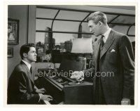 5x714 ROPE 8x10 still '48 James Stewart talks to Farley Granger playing piano, Hitchcock!