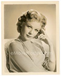 5x721 SALLY FORREST 8x10 still '50s wait-high portrait of the pretty actress wearing pearls!