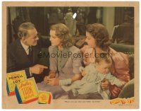 5y196 ANOTHER THIN MAN LC '39 Otto Kruger, Virginia Grey, pretty Myrna Loy holding baby!