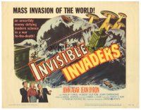 5y075 INVISIBLE INVADERS TC '59 an unearthly enemy defying modern science in a war to the death!