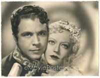 6b041 HEARTS DIVIDED deluxe 10.25x13.25 still '36 romantic close up of Marion Davies & Dick Powell!