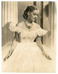 6b054 JUAREZ deluxe 9.5x12.5 still '39 beautiful Bette Davis as Empress Carlotta by Elmer Fryer!