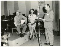 6b058 KRAFT MUSIC HALL deluxe radio 10.875x14 still '40s Dinah Shore, Bing Crosby & Edgar Bergen!