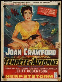 5z019 AUTUMN LEAVES Belgian '56 Cliff Robertson was young & eager and Joan Crawford was lonely!
