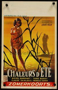 5z048 CHALEURS D'ETE Belgian '60 Michel Bardinet, directed by Louis Felix, sexy artwork!