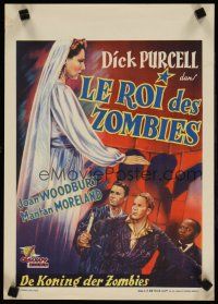 5z134 KING OF THE ZOMBIES Belgian '40s Dick Purcell, Joan Woodbury, Mantan Moreland!
