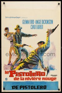5z141 LAST CHALLENGE Belgian '67 western art of Glenn Ford, Dickinson, Pistolero of Red River!