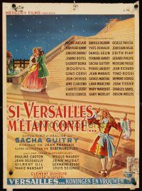 5z207 ROYAL AFFAIRS IN VERSAILLES Belgian '54 Sacha Guitry directed, Claudette Colbert!
