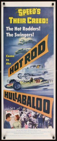 5z556 HOT ROD HULLABALOO insert '66 speed's their creed, the Jet-Age crowd - they're with it!