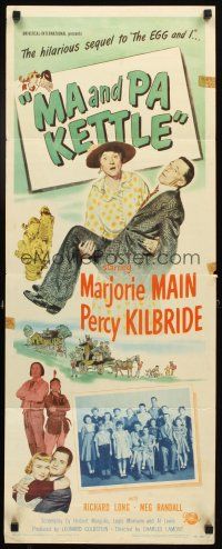 5z593 MA & PA KETTLE insert '49 Marjorie Main & Percy Kilbride in the sequel to The Egg and I!