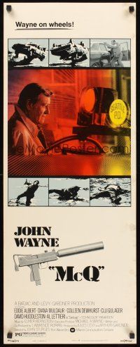 5z602 McQ insert '74 John Sturges, John Wayne is a busted cop with an unlicensed gun!