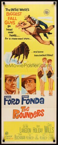 5z682 ROUNDERS insert '65 Glenn Ford, Henry Fonda, sexy Sue Ane Langdon & Hope Holiday!