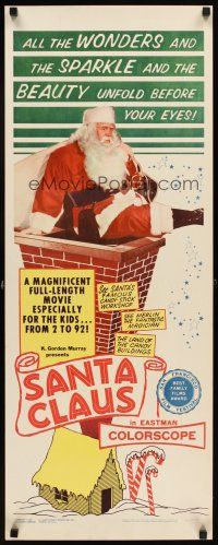 5z687 SANTA CLAUS insert '60 surreal Christmas image, enchanting world of make-believe!