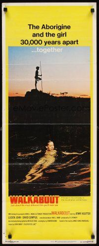 5z787 WALKABOUT insert '71 sexy naked swimming Jenny Agutter, Nicolas Roeg Australian classic!