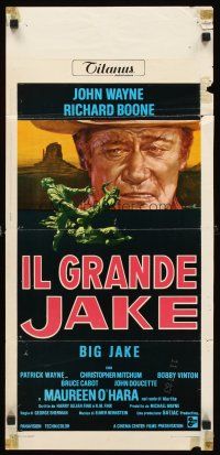 5z293 BIG JAKE Italian locandina '71 Richard Boone wanted gold, John Wayne gave him lead instead!