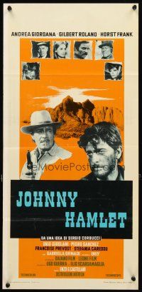 5z359 JOHNNY HAMLET Italian locandina '68 Gilbert Roland in William Shakespeare spaghetti western!