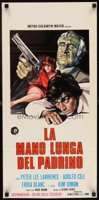 5z364 LONG ARM OF THE GODFATHER Italian locandina '72 Adolfo Celi, Erika Blanc, gangster crime!