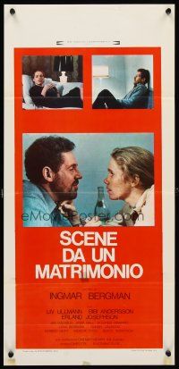 5z396 SCENES FROM A MARRIAGE Italian locandina '75 Ingmar Bergman, Liv Ullmann, Erland Josephson