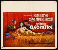 6a012 CLEOPATRA Belgian '63 Elizabeth Taylor, Richard Burton, Rex Harrison, Howard Terpning art!