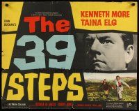 6a228 39 STEPS English 1/2sh '60 Kenneth More, Taina Elg, English crime thriller!