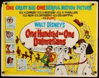6a488 ONE HUNDRED & ONE DALMATIANS 1/2sh '61 most classic Walt Disney canine family cartoon!