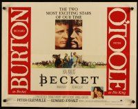 6a258 BECKET 1/2sh '64 Richard Burton in the title role, Peter O'Toole!