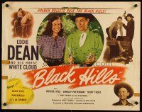 6a264 BLACK HILLS 1/2sh '47 singing cowboy Eddie Dea, Roscoe Ates, Shirley Patterson!
