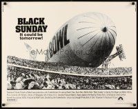 6a265 BLACK SUNDAY 1/2sh '77 Frankenheimer, Goodyear Blimp zeppelin disaster at the Super Bowl!