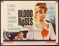 6a269 BLOOD & ROSES 1/2sh '61 Et mourir de plaisir, Roger Vadim, sexiest vampire Annette Vadim!