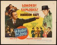 6a281 BULLET FOR JOEY 1/2sh '55 George Raft, Edward G. Robinson, film noir!