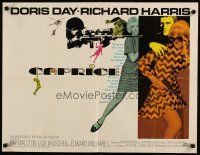6a288 CAPRICE 1/2sh '67 pretty Doris Day, Richard Harris, cool sniper image!