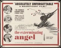 6a337 EXTERMINATING ANGEL style A 1/2sh '67 Bunuel's El angel exterminador starring Silvia Pinal!