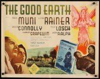 6a370 GOOD EARTH 1/2sh R62 Asian Paul Muni & Luise Rainer, from Pearl S. Buck novel!