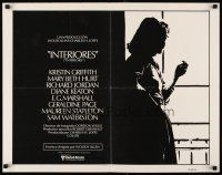 6a403 INTERIORS Spanish/U.S. 1/2sh '78 Diane Keaton, E.G. Marshall, directed by Woody Allen!