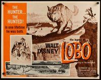 6a433 LEGEND OF LOBO 1/2sh R72 Walt Disney, King of the Wolfpack, cool art of wolf being hunted!