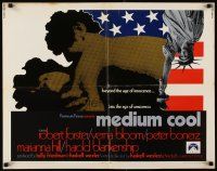 6a451 MEDIUM COOL int'l 1/2sh '69 Haskell Wexler's 1960s counter-culture classic!