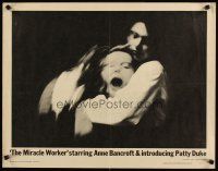 6a456 MIRACLE WORKER 1/2sh '62 Anne Bancroft as Annie Sullivan & Patty Duke as Helen Keller!