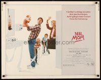 6a465 MR. MOM 1/2sh '83 wacky image of stay-at-home father Michael Keaton with his kids!