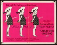 6a476 NICE GIRL LIKE ME 1/2sh '69 Barbara Ferris, Harry Andrews, Gladys Cooper