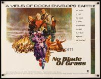 6a479 NO BLADE OF GRASS int'l 1/2sh '71 directed by Cornel Wilde, virus of doom envelops Earth!