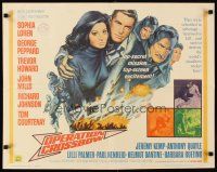 6a490 OPERATION CROSSBOW 1/2sh '65 sexy Sophia Loren & George Peppard on a top secret mission!