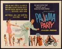 6a495 PAJAMA PARTY 1/2sh '64 Annette Funicello in sexy lingerie, Tommy Kirk, Buster Keaton shown!