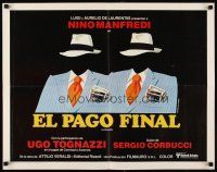 6a499 PAYOFF Spanish/U.S. 1/2sh '78 directed by Sergio Corbucci, Casaro art of headless men in suits!