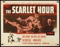 6a544 SCARLET HOUR 1/2sh '56 Michael Curtiz directed, sexy Carol Ohmart, Tom Tryon!
