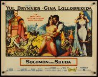 6a565 SOLOMON & SHEBA style B 1/2sh '59 Yul Brynner with hair & super sexy Gina Lollobrigida!