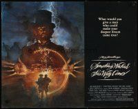 6a566 SOMETHING WICKED THIS WAY COMES 1/2sh '83 Ray Bradbury, Jason Robards, David Grove art!