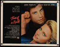 6a631 TWO OF A KIND 1/2sh '83 close-up of John Travolta & Olivia Newton-John!
