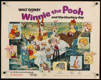 6a661 WINNIE THE POOH & THE BLUSTERY DAY 1/2sh '69 A.A. Milne, Tigger, Piglet, Eeyore!