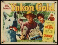 6a671 YUKON GOLD 1/2sh '52 Kirby Grant, Martha Hyer, Chinook The Wonder Dog!