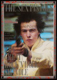 6a130 GREAT ROCK 'N' ROLL SWINDLE Japanese '90 Sex Pistols' punk Sid Vicious pointing gun!